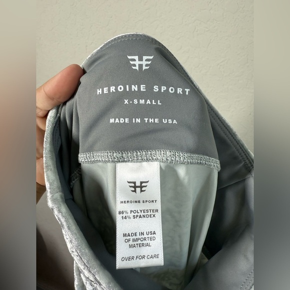 NWOT Heroine Sport Velvet Leggings Size XS - Picture 4 of 5